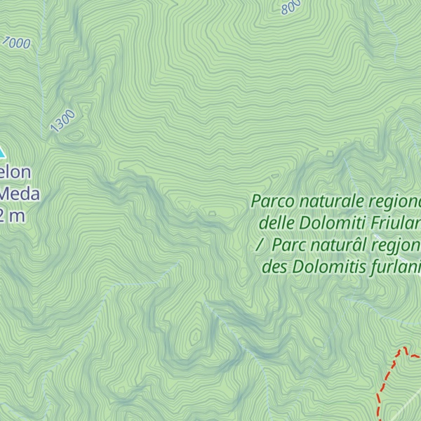 Map of Monte Corda