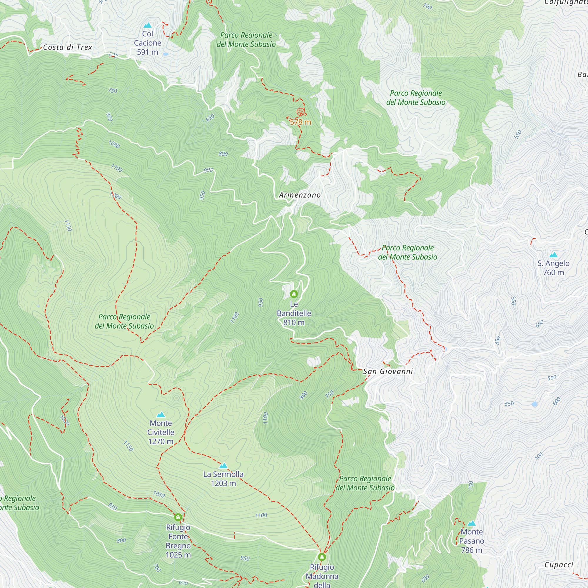 Le Banditelle map