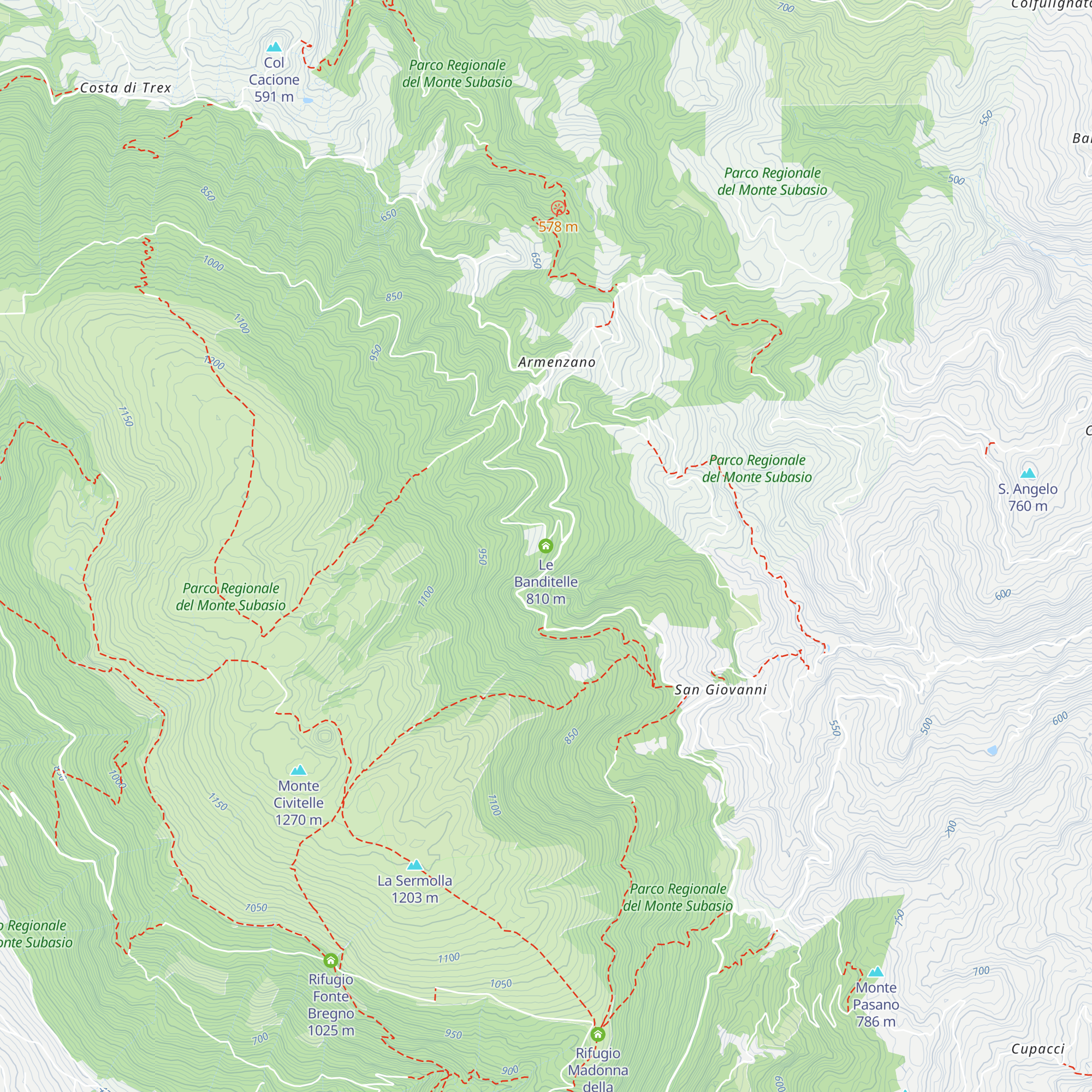 Le Banditelle map