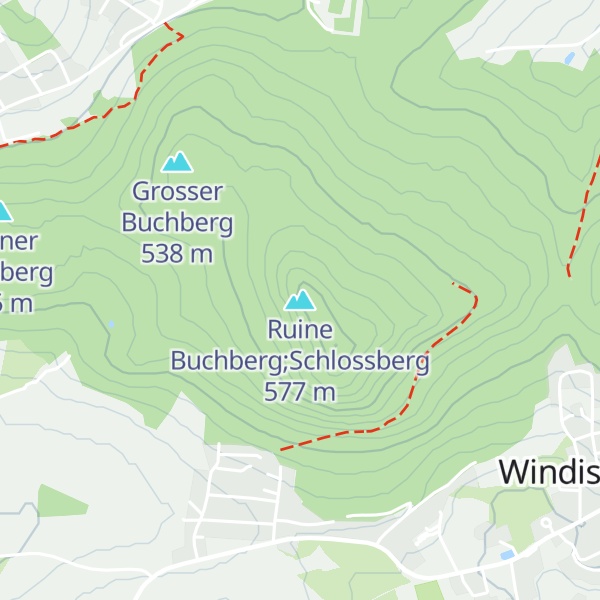 Map of Ruine Buchberg;Schlossberg