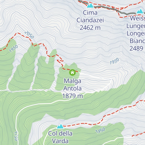 Map of Malga Antola