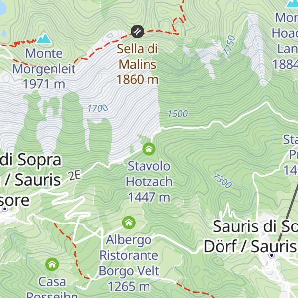 Map of Stavolo Hotzach