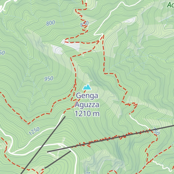 Map of Genga Aguzza