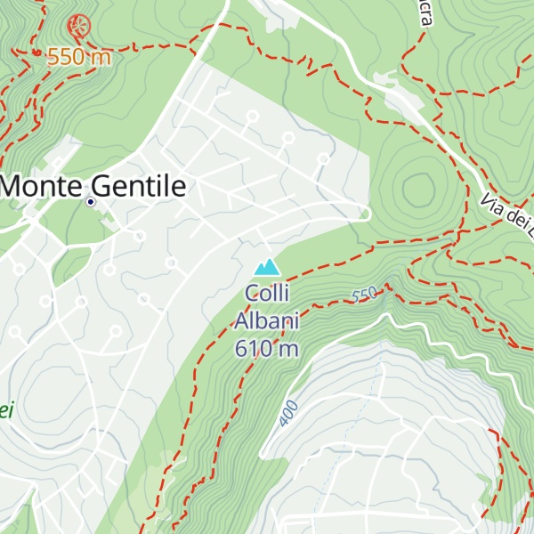 Map of Colli Albani