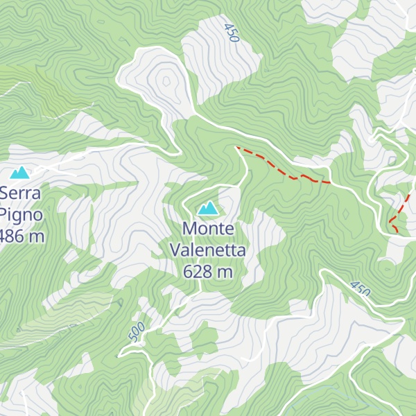 Map of Monte Valenetta