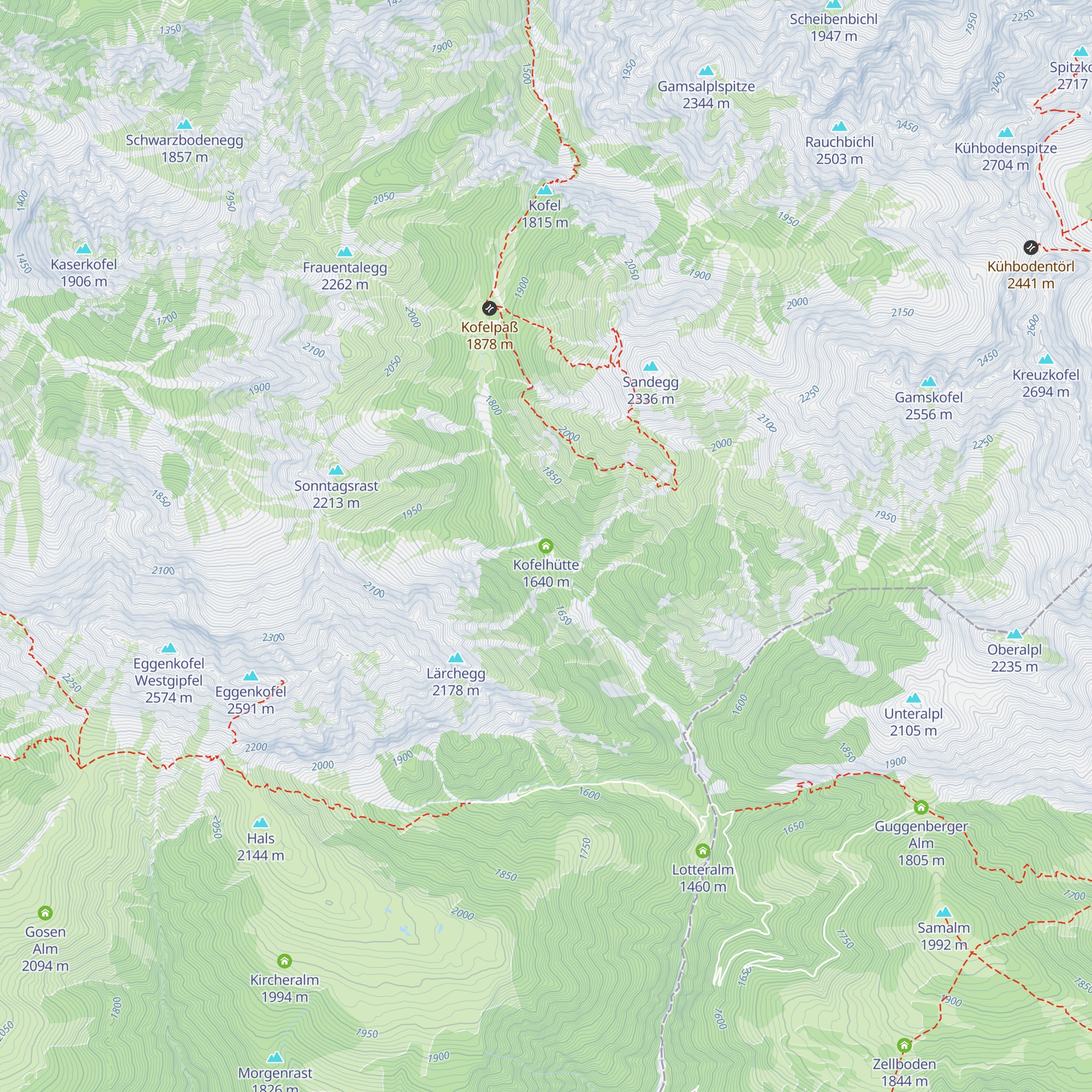 Kofelhütte map