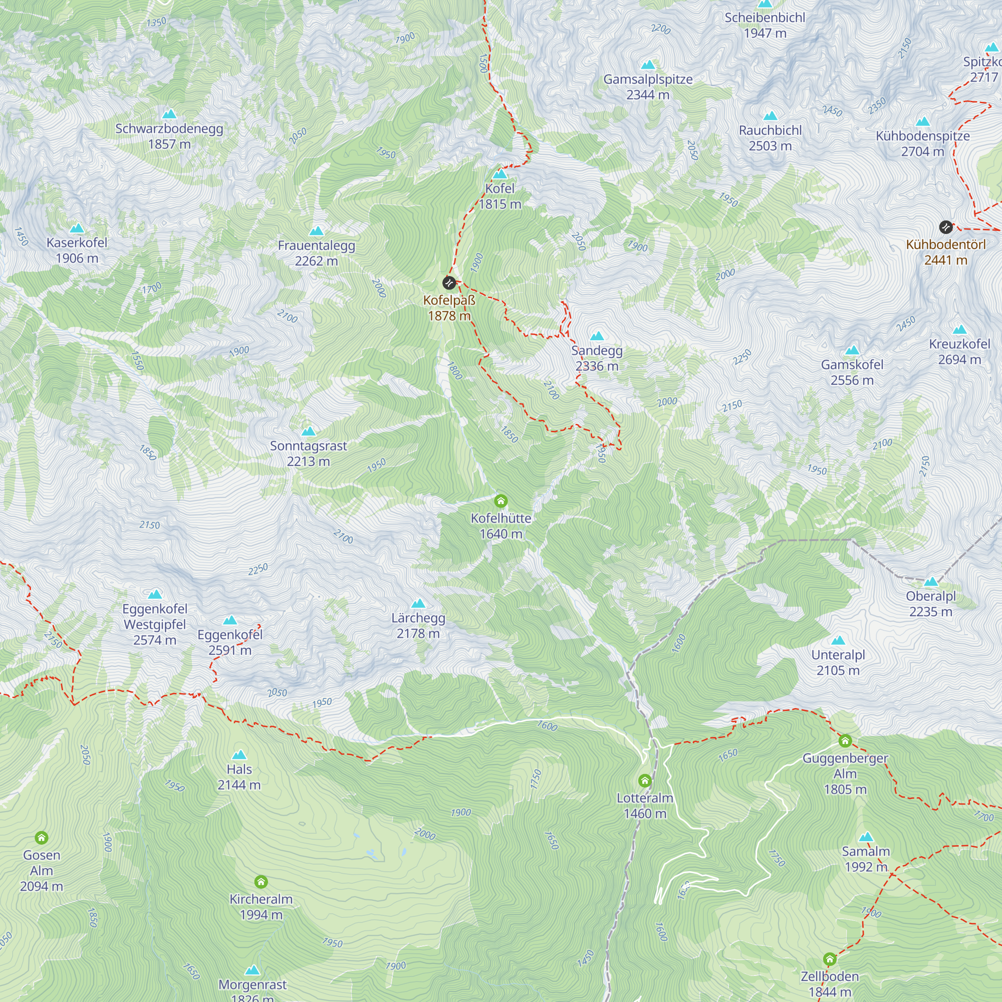 Kofelhütte map