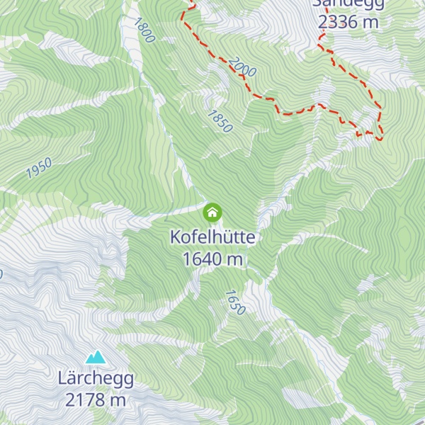 Map of Kofelhütte