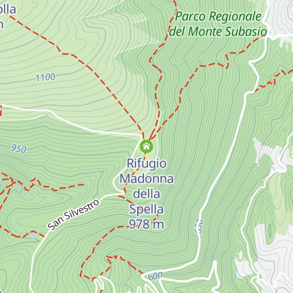 Map of Rifugio Madonna della Spella