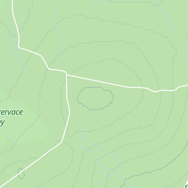 Map of Lovecký pahorek