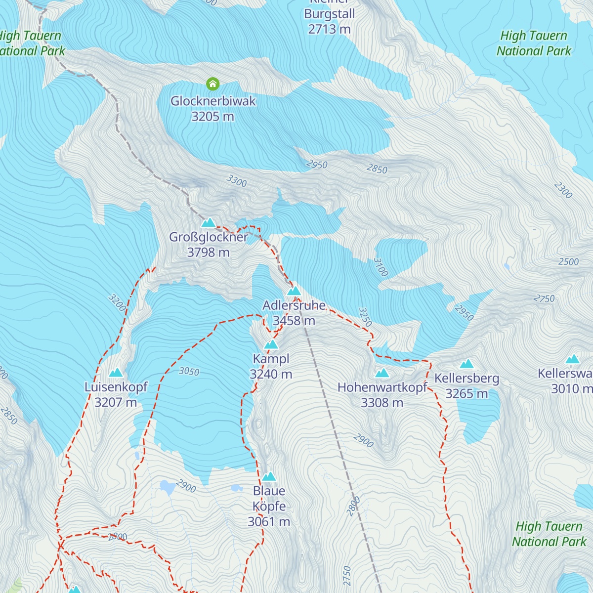 Erzherzog-Johann-Hütte map