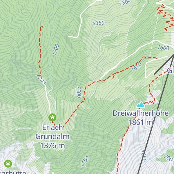 Map of Unterbergalm