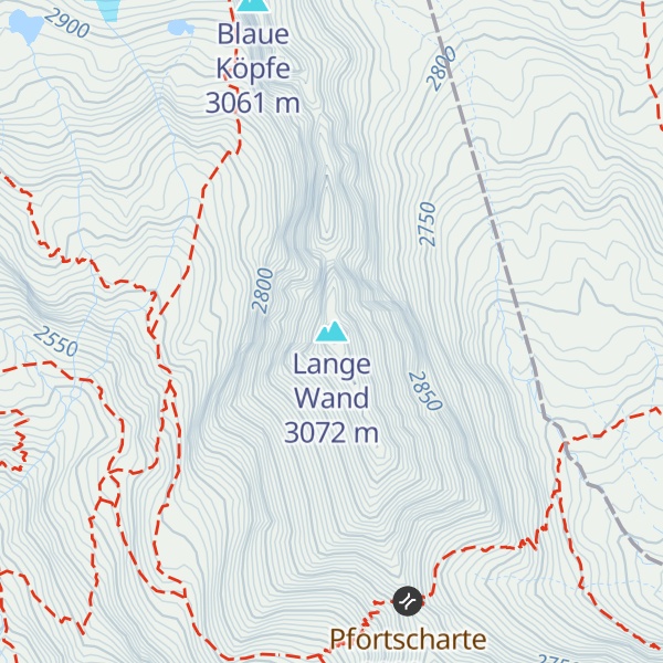 Map of Lange Wand