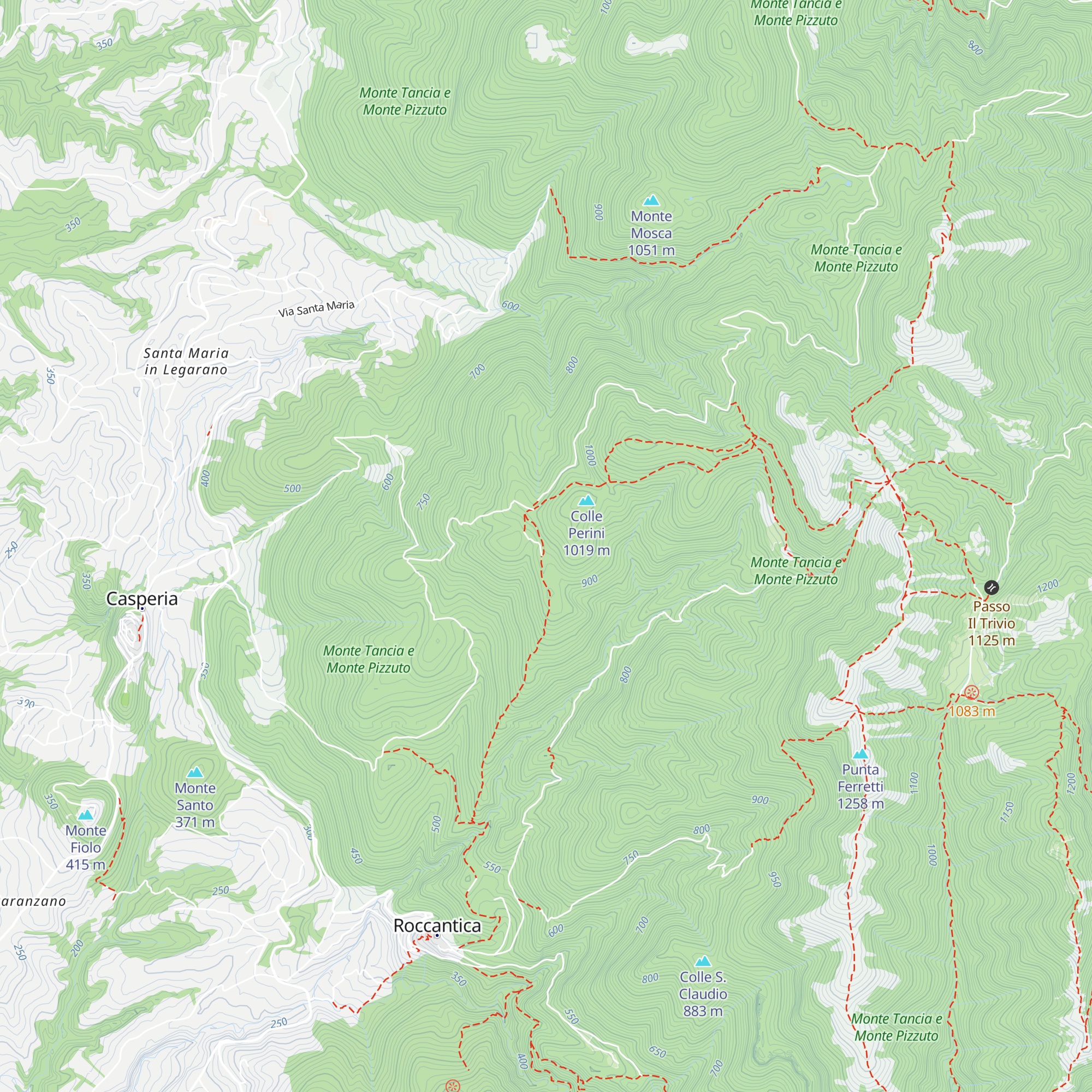 Bivacco Colle Perini map