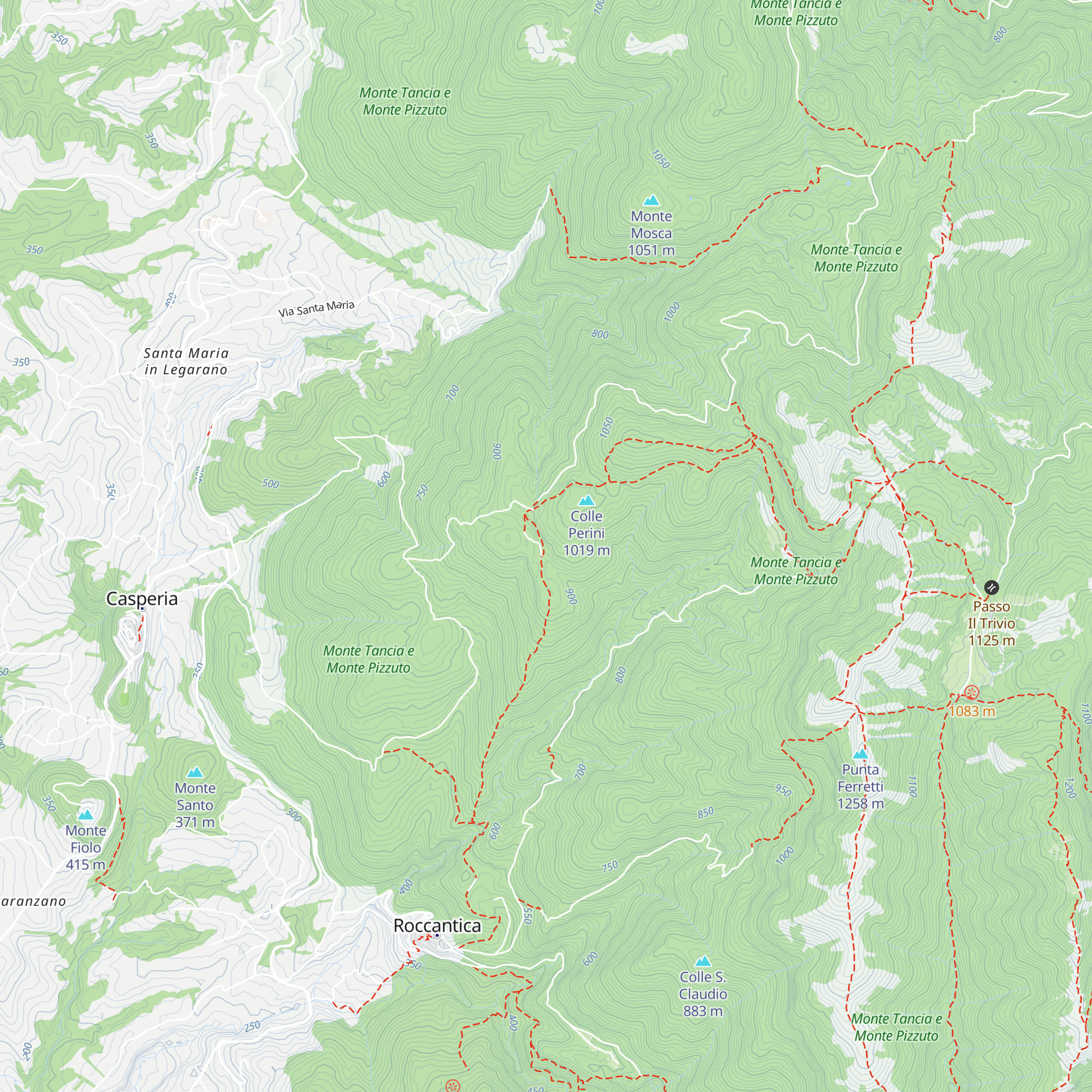 Bivacco Colle Perini map