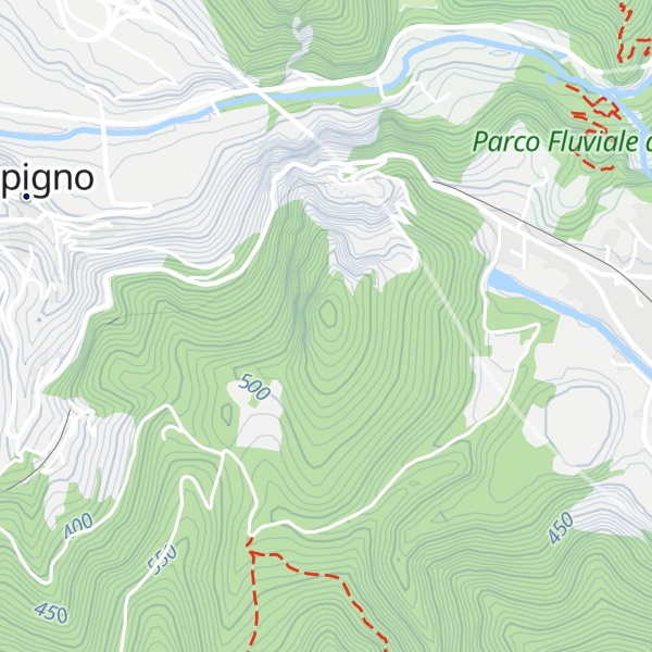 Map of Rocca S. Angelo