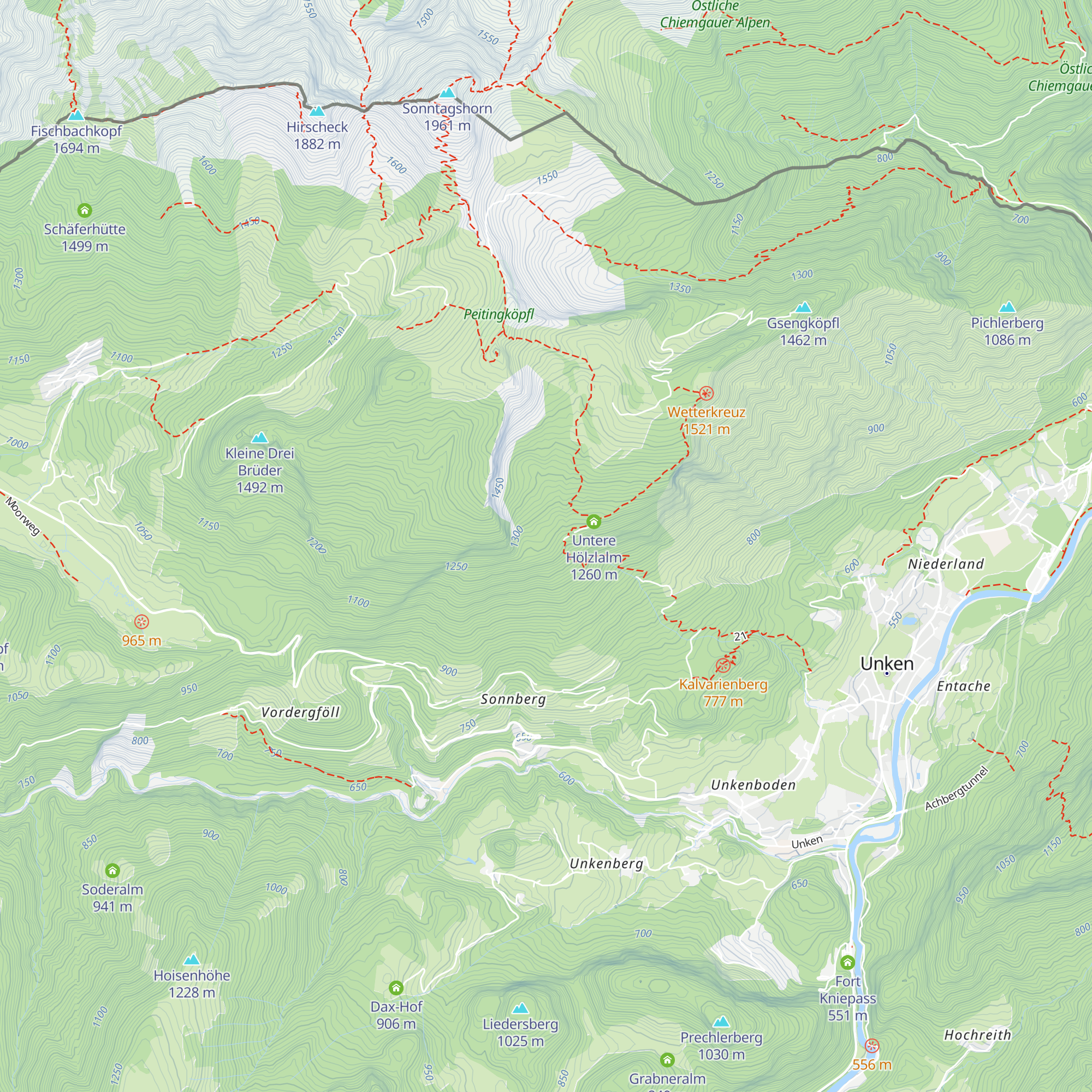 Geblalm map