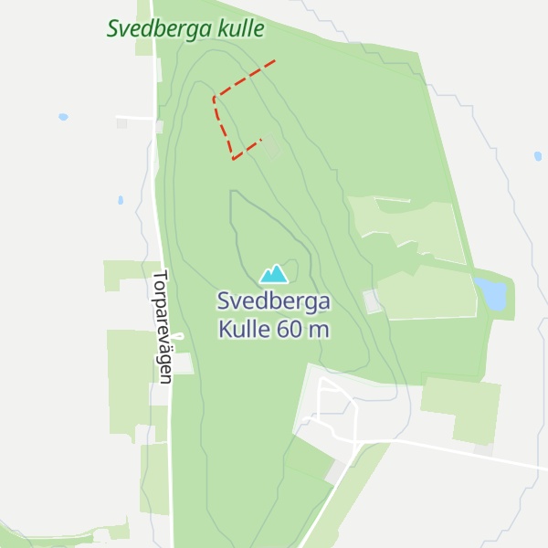 Map of Svedberga Kulle