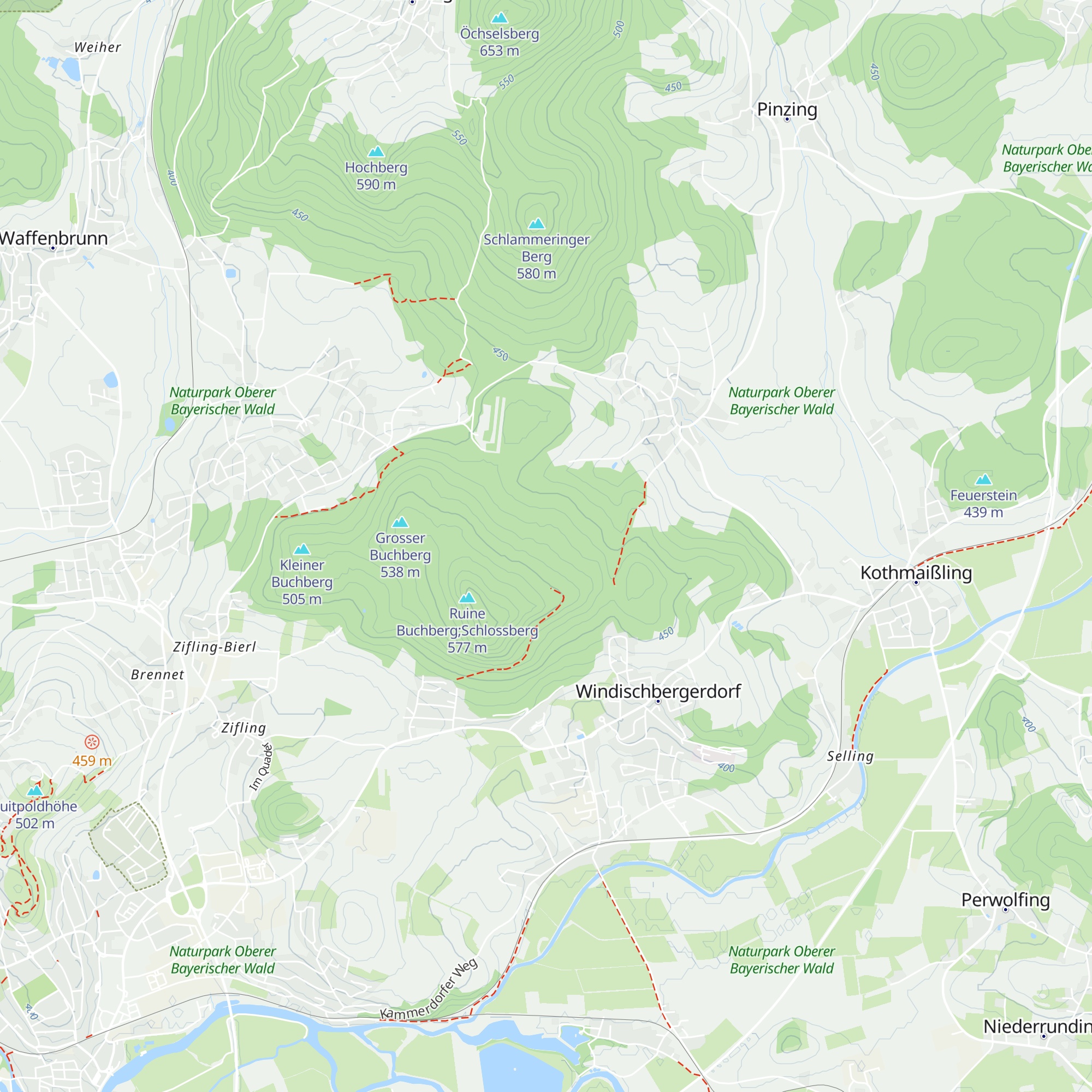 Buchberg Hütte map