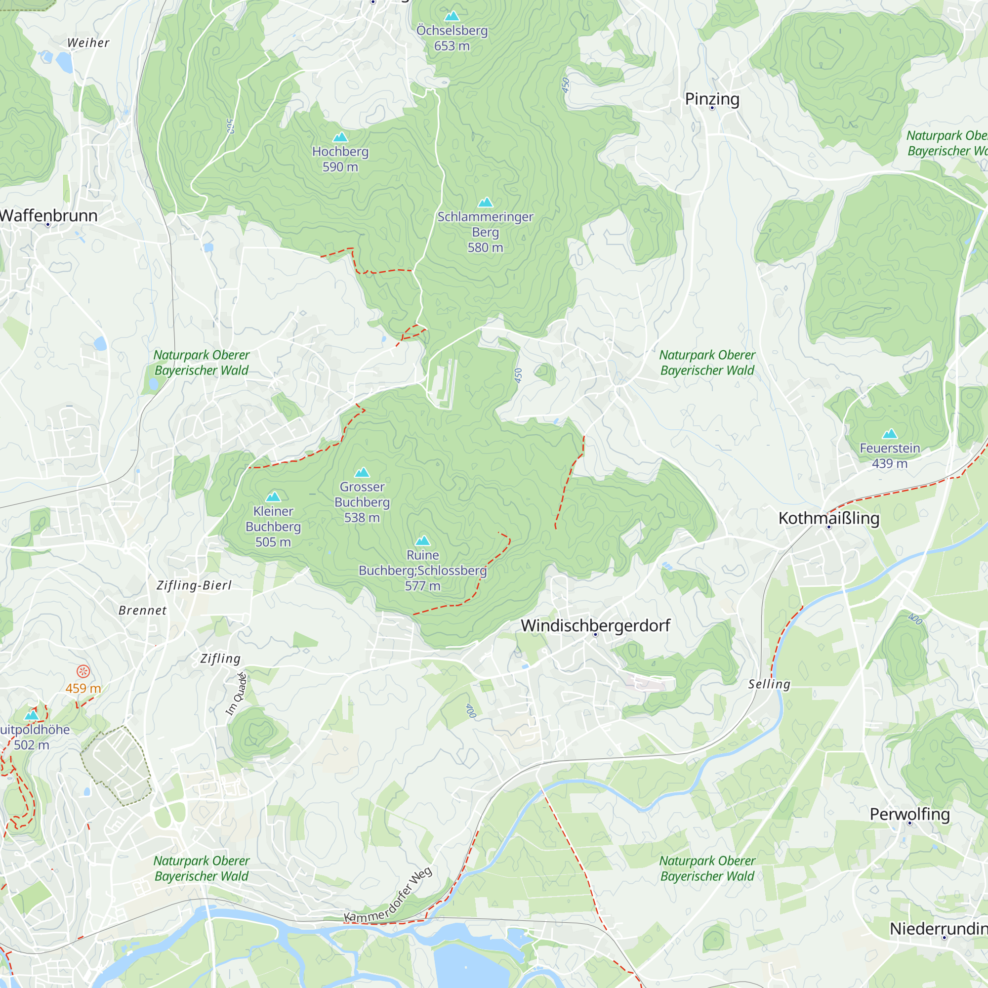 Buchberg Hütte map