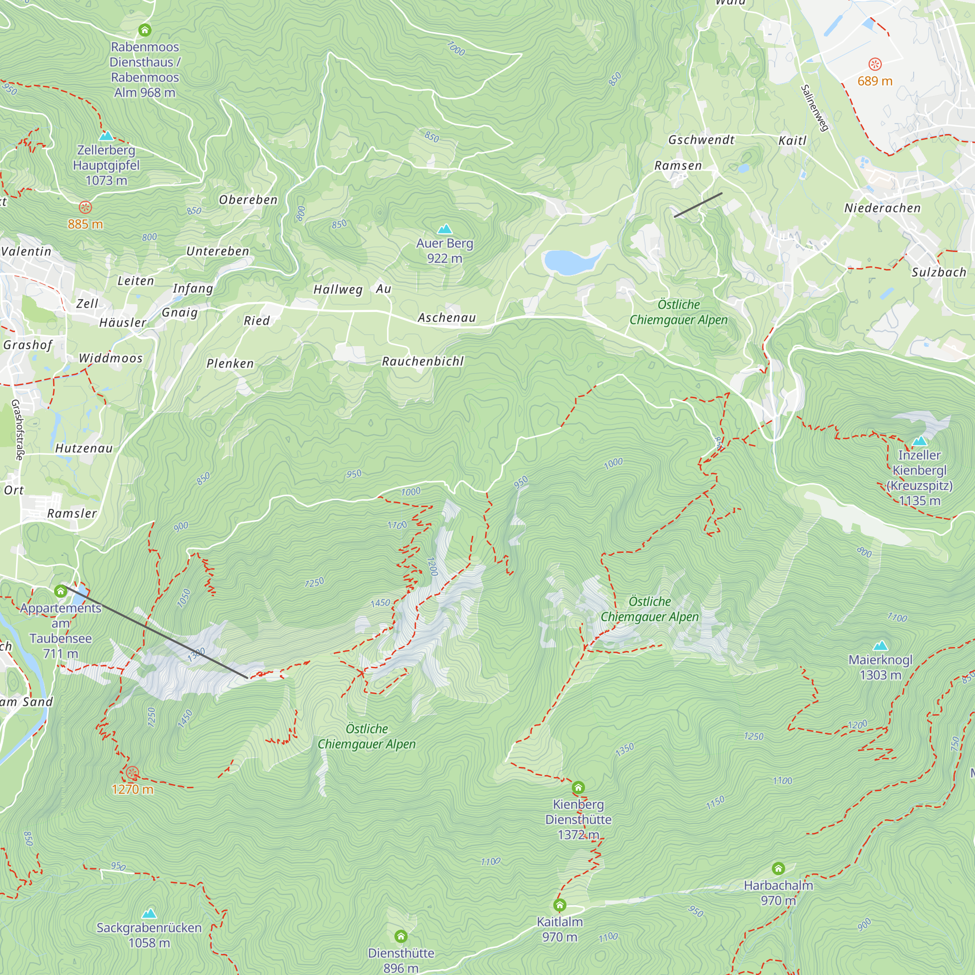 Pointer Graben Diensthütte map