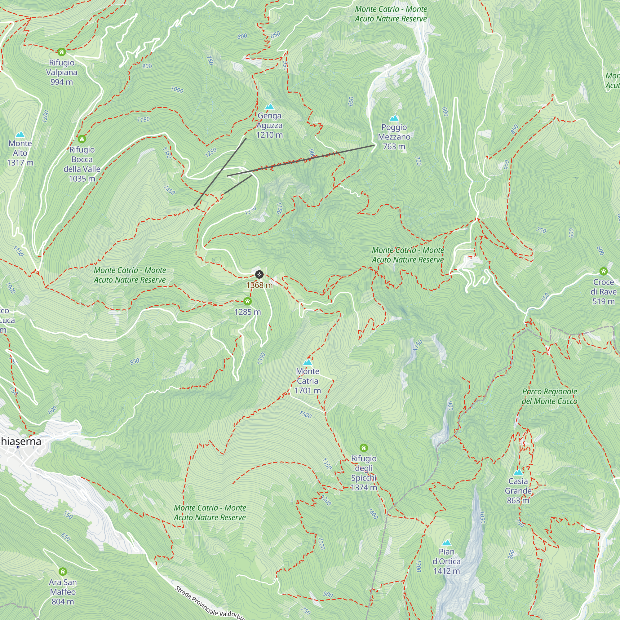 Rifugio della Vernosa map