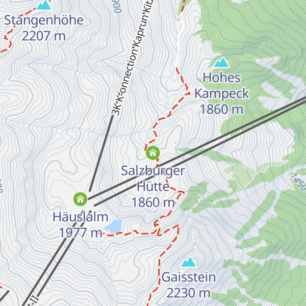 Map of Salzburger Hütte