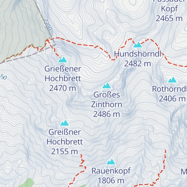 Map of Kleines Zinthorn