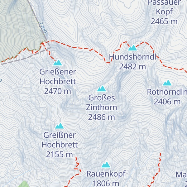 Map of Mittleres Zinthorn