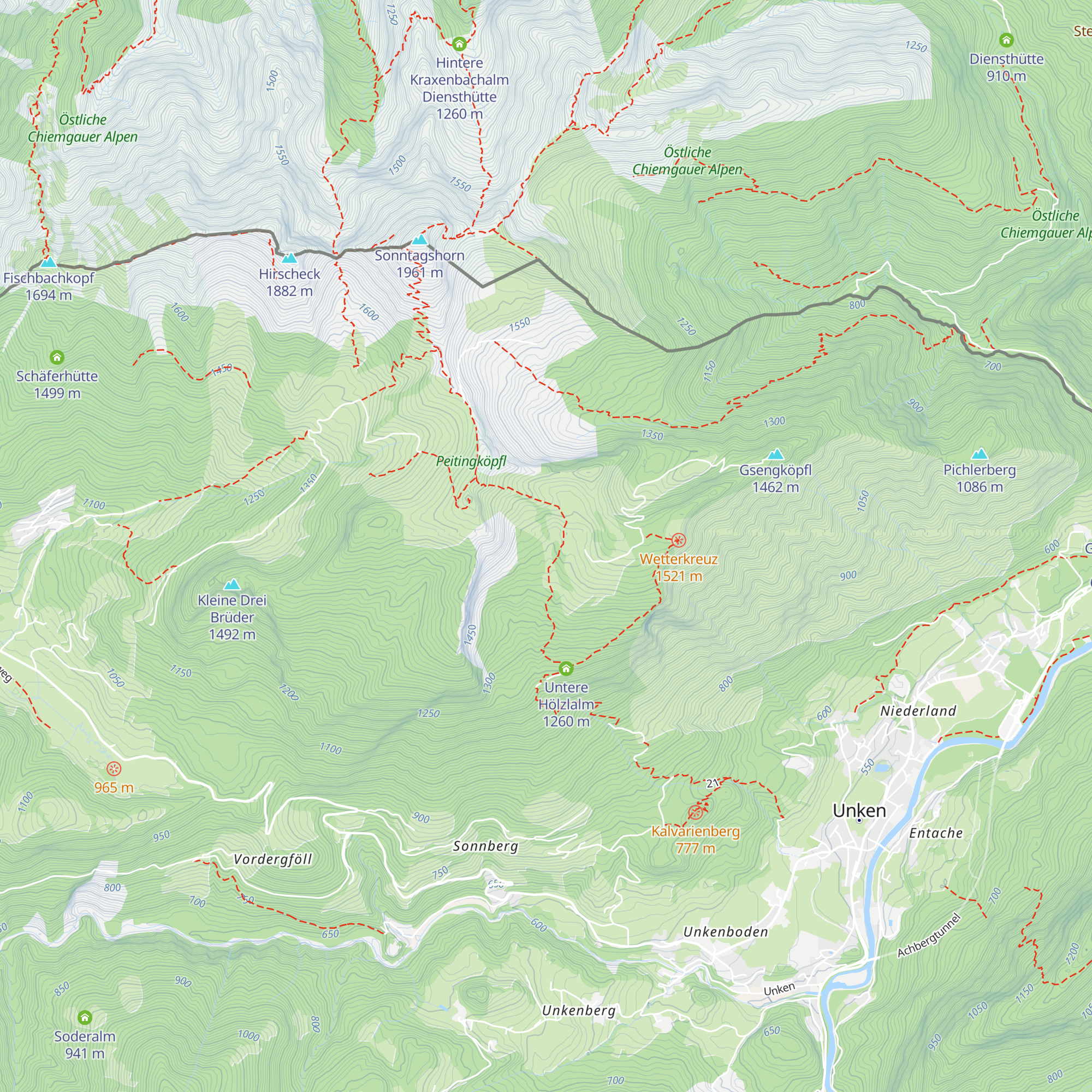 Perchtkaser map