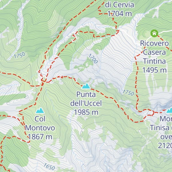 Map of Punta dell'Uccel