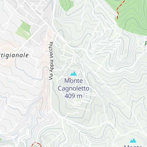 Map of Monte Cagnoletto
