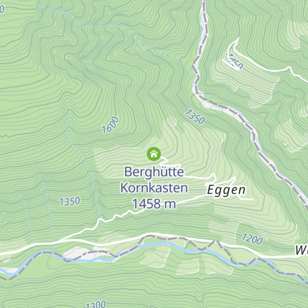 Map of Berghütte Kornkasten