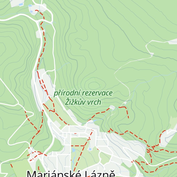 Map of Žižkův vrch