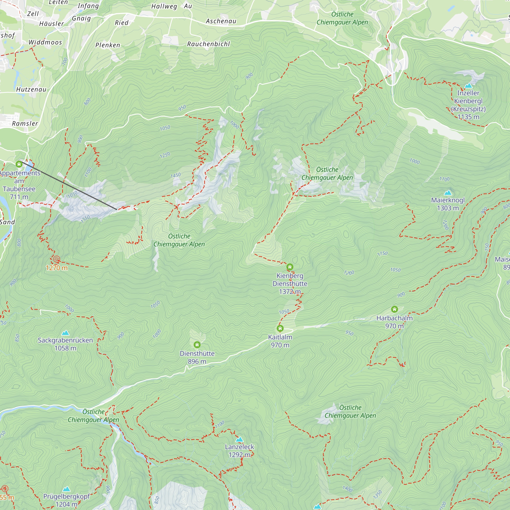 Kienberg Alm map