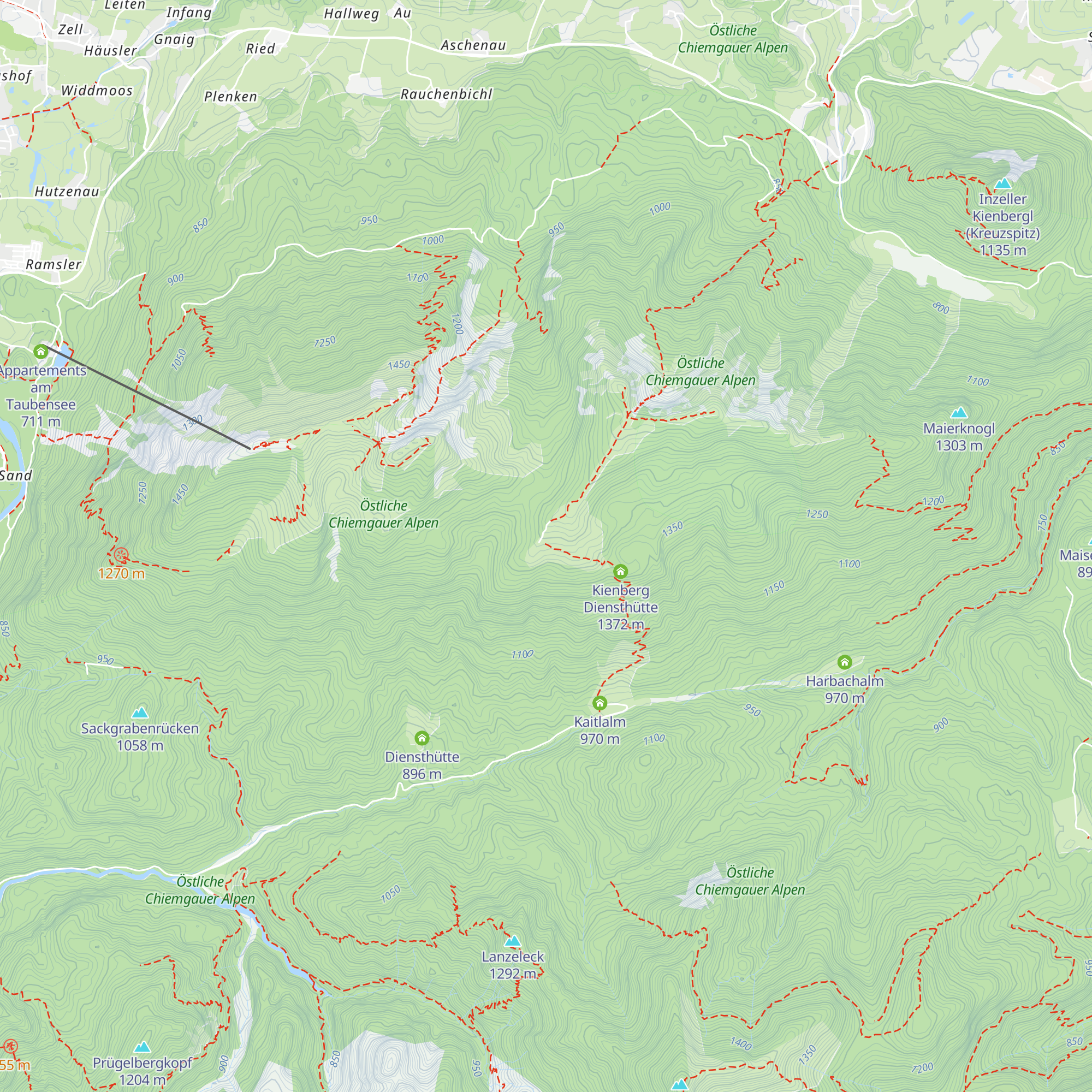Kienberg Alm map