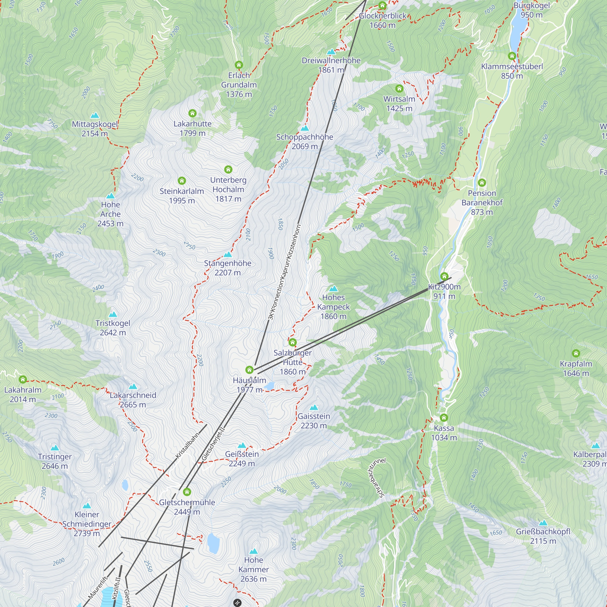 Eder Hochalm map