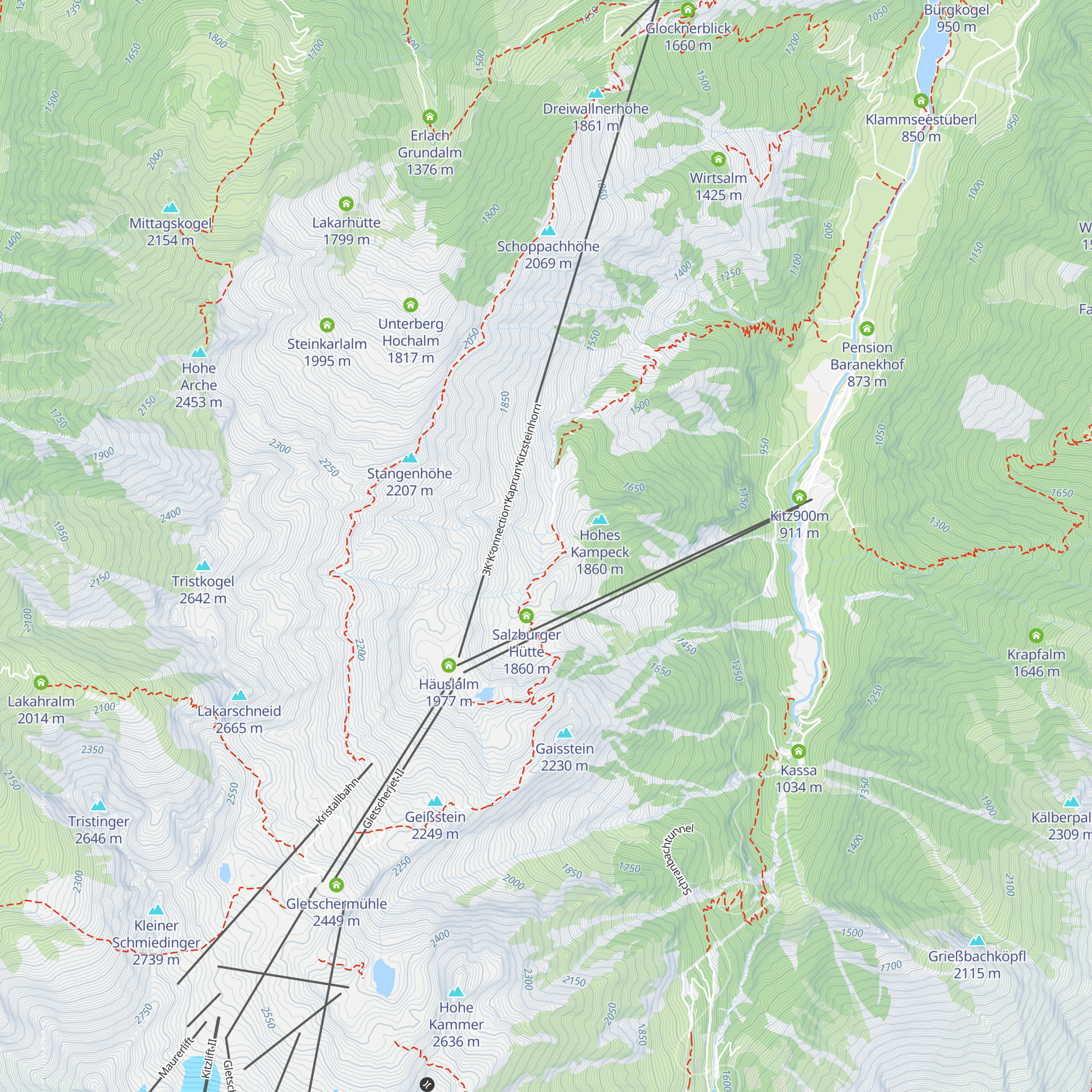 Eder Hochalm map