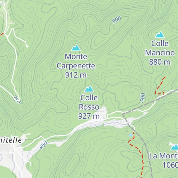 Map of Colle Rosso