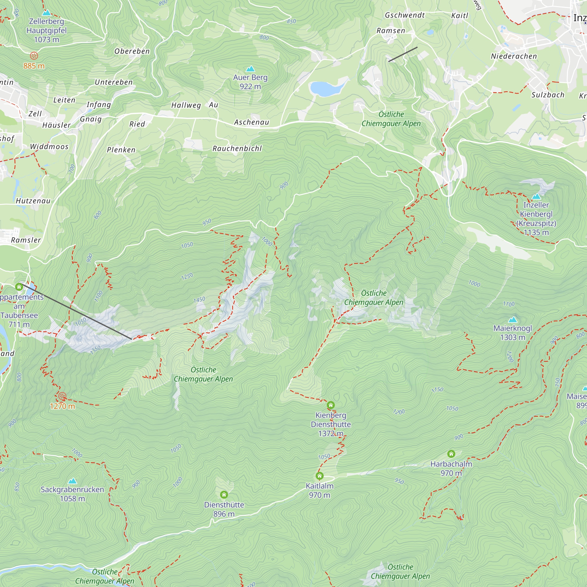 Endress Dienst-Hütte map
