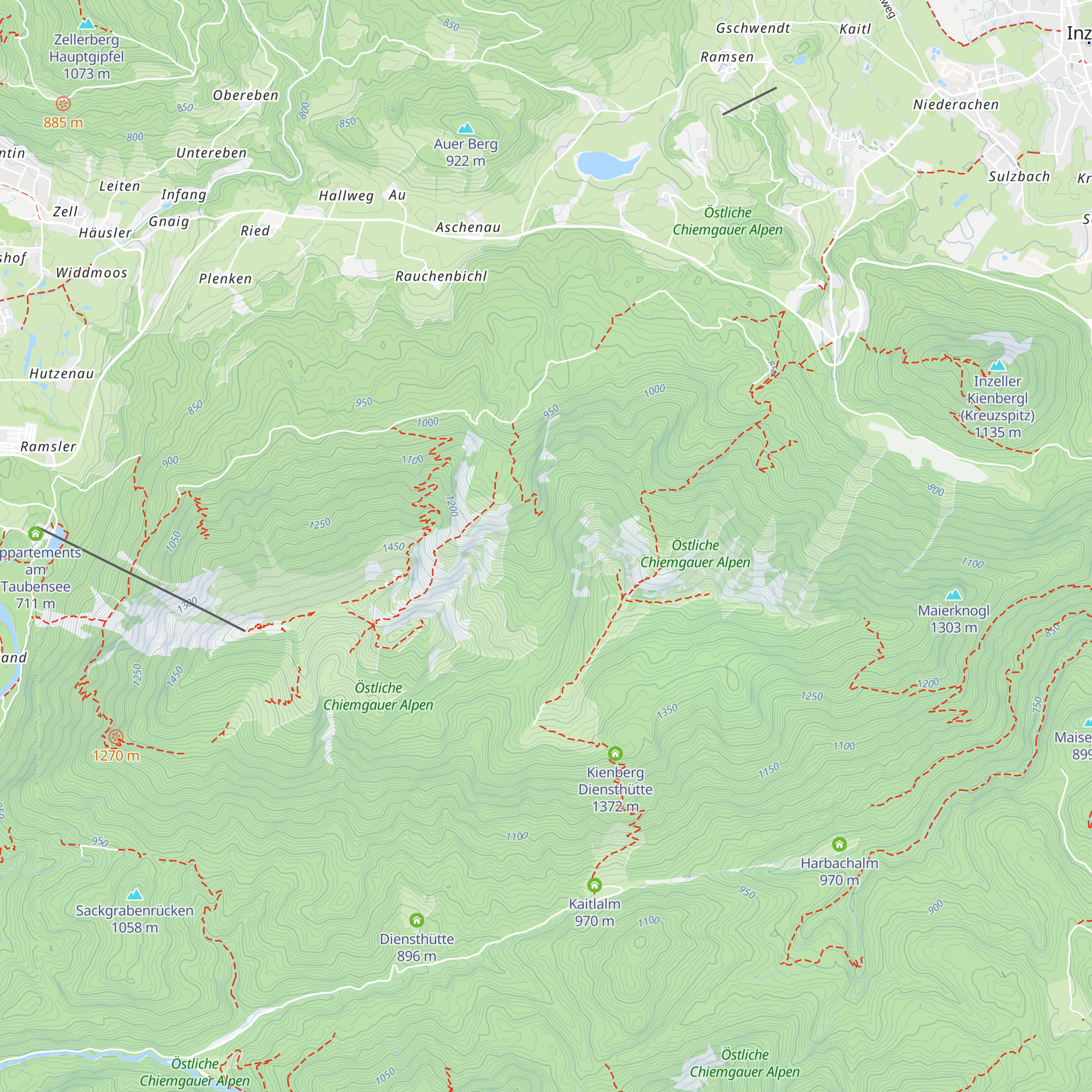 Endress Dienst-Hütte map