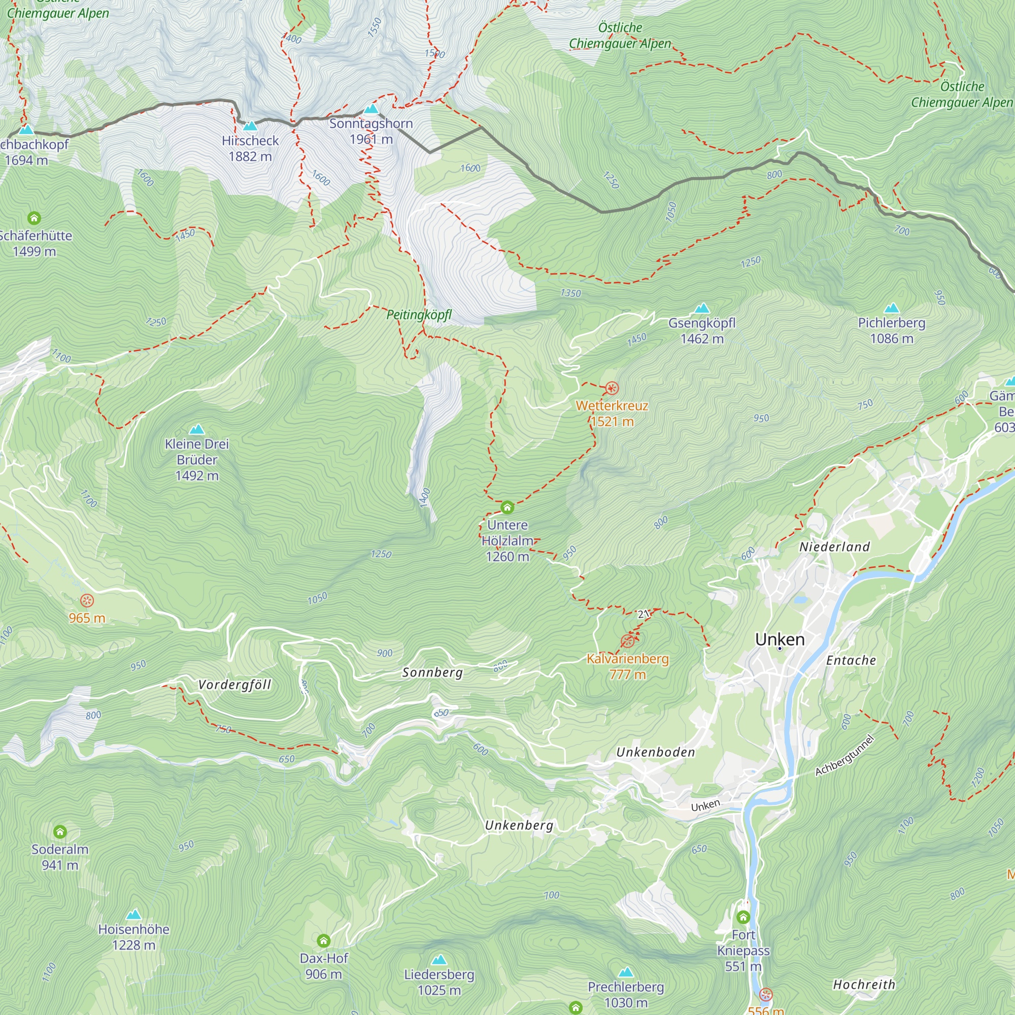 Untere Hölzlalm map