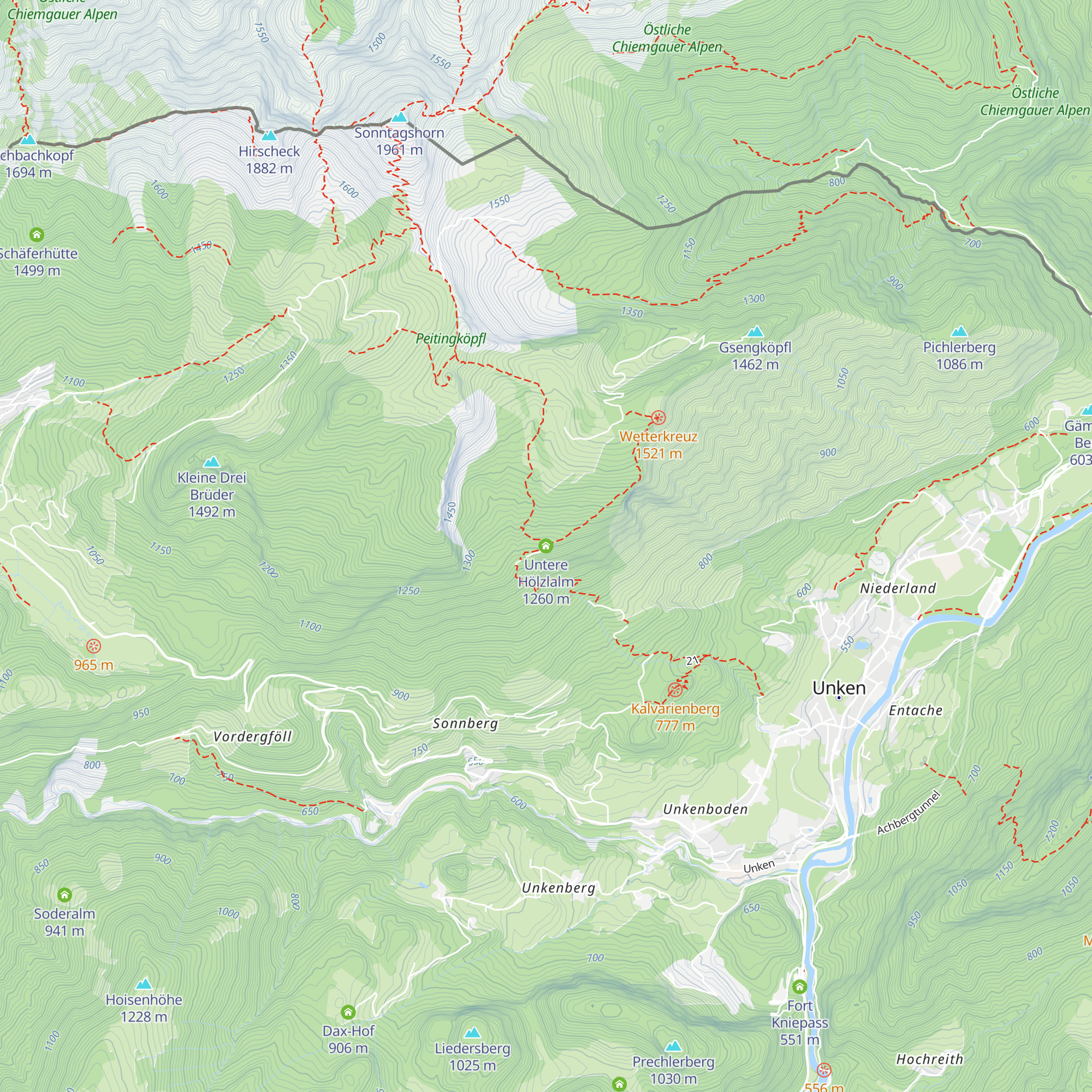 Untere Hölzlalm map
