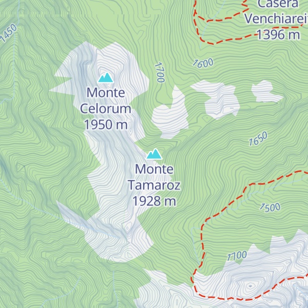 Map of Monte Tamaroz