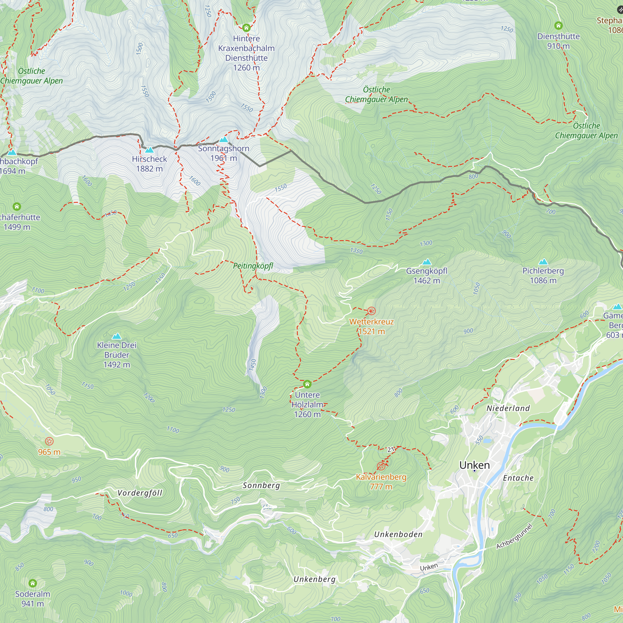 Obere Hölzalm map