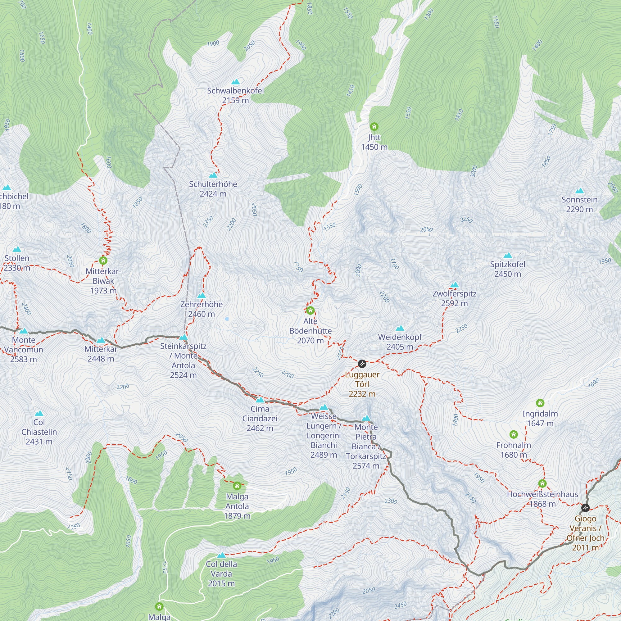 Alte Bödenhütte map