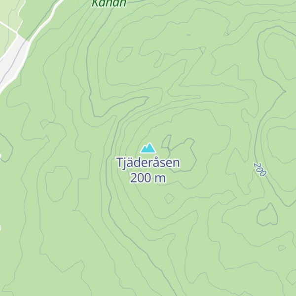 Map of Tjäderåsen