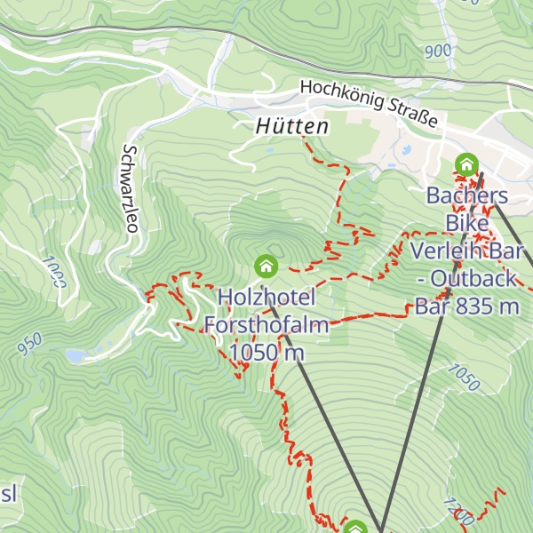 Map of Holzhotel Forsthofalm