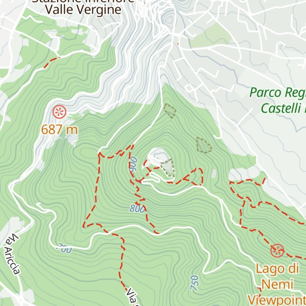 Map of Monte Cavo
