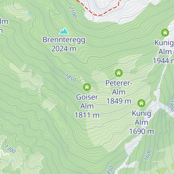 Map of Goiser Alm